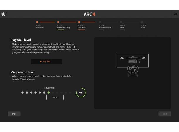 IK Multimedia ARC Studio Hardware Romkorrigering Stereo 