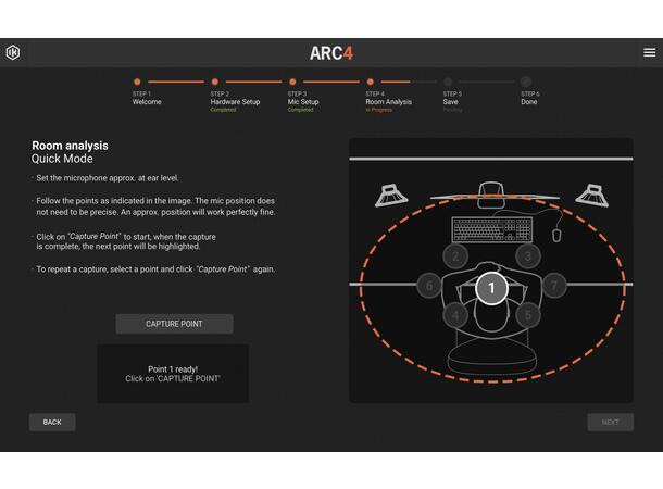 IK Multimedia ARC Studio Hardware Romkorrigering Stereo 