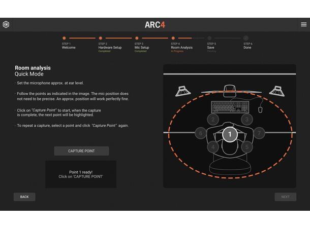 IK Multimedia ARC Studio Hardware Romkorrigering Stereo