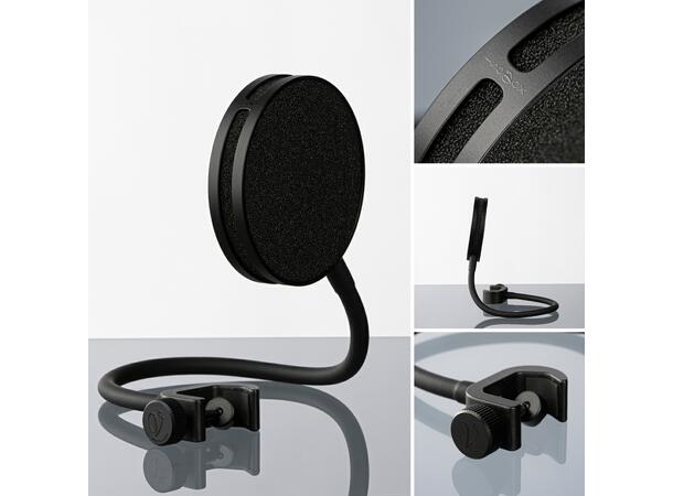 ISOVOX ISOPOP Premium Popfilter Black, 2 forskjellige filter, vaskbart 
