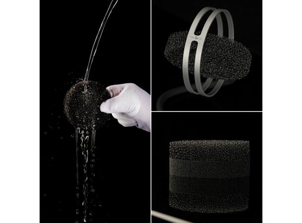 ISOVOX ISOPOP Premium Popfilter Black, 2 forskjellige filter, vaskbart 