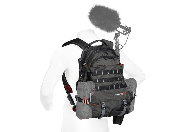 K-Tek KSBPX Stingray BackPack X With integrated harness (orange, black) 