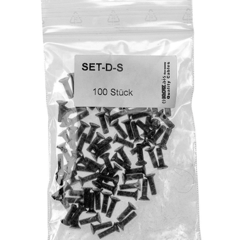Klotz skruer til Neutrik  M3x10mm 100stk M3x10mm Skruer til D-hus