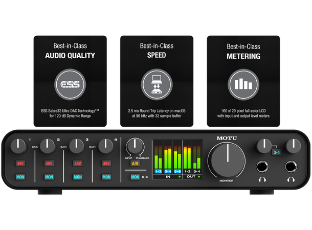 MOTU M6 Lydkort 6-in / 4-out USB audio interface