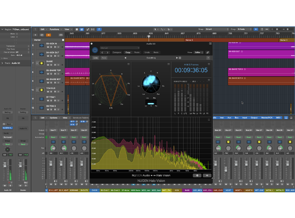 Nugen Audio Halo Vision Analyse Suite Analyse av surround and immersive audio 