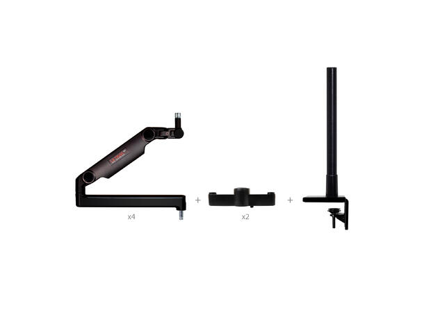 O.C.White ULP-4RT-13 ProBoom Gen2 Four Black Boom Arm Roundtable Special 