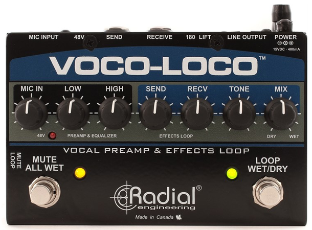 Radial VOCO-LOCO Effects Switcher for Voice or Instrument 