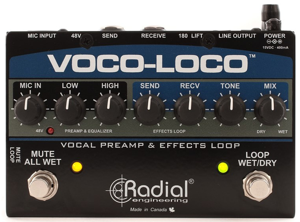 Radial VOCO-LOCO Effects Switcher for Voice or Instrument