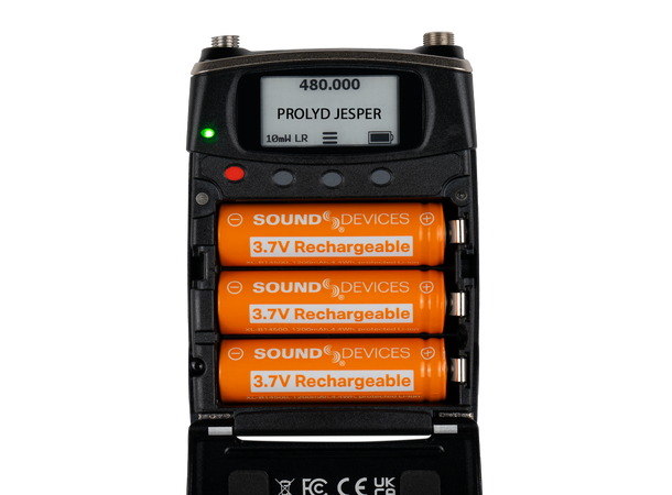 Sound Devices XL-B14500 Battery 1200mAh, 4.4Wh, 3.7V Lithium-Ion Rec. 
