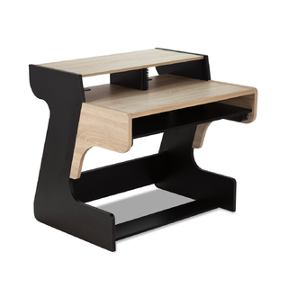 Zaor Miza 49 FLEX Oak 3 level desk, 6 RU, 49 key draw, oak
