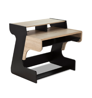 Zaor Miza 49 FLEX Oak 3 level desk, 6 RU, 49 key draw, oak