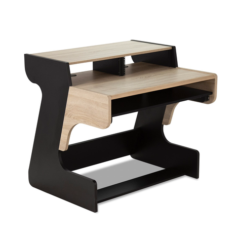 Zaor Miza 49 FLEX Oak 3 level desk, 6 RU, 49 key draw, oak