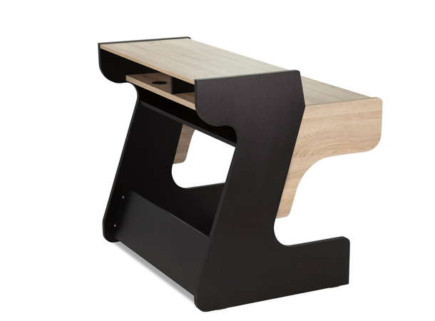 Zaor Miza 49 FLEX Oak 3 level desk, 6 RU, 49 key draw, oak 
