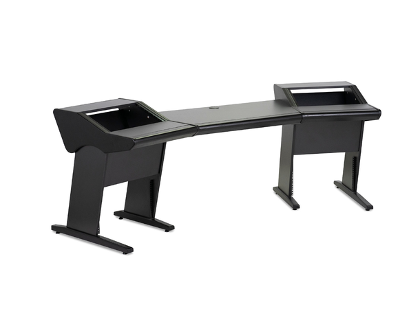 Zaor ONDA angled Black Producer desk, 2 x 6 RU, angled, Black