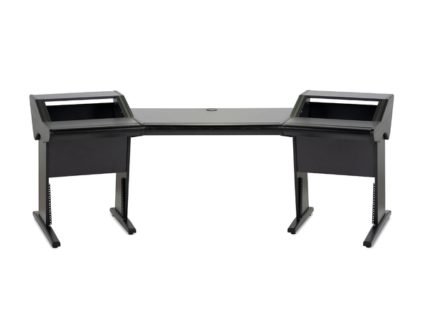 Zaor ONDA angled Black Producer desk, 2 x 6 RU, angled, Black