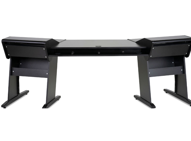 Zaor ONDA angled Black Producer desk, 2 x 6 RU, angled, Black