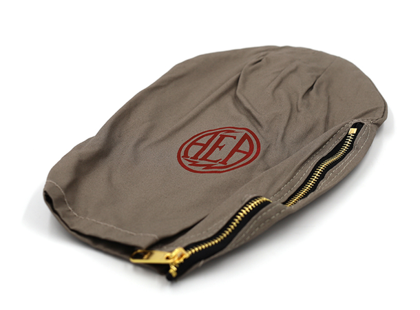 AEA 44 Bag gray twill zipper bag for 44, AEA logo 