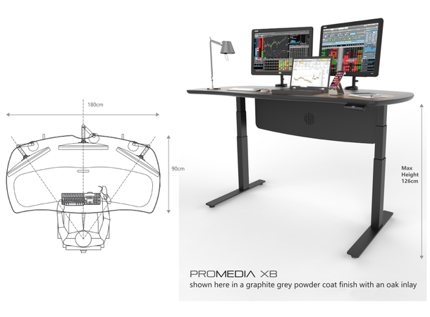 AKA Design PROMEDIA XB Sit-Stand desk 