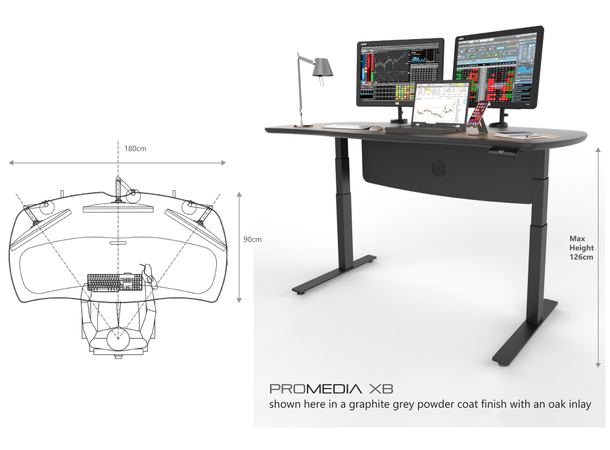 AKA Design PROMEDIA XB Sit-Stand desk