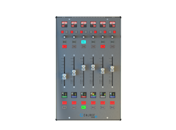 Calrec Type R Fader Panel 6 x 100mm motorised faders 