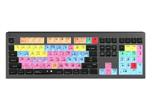 LogicKeyboard ASTRA2  PT Keyboard Mac Pro Tools, kun for Mac, trådløst ENG UK 