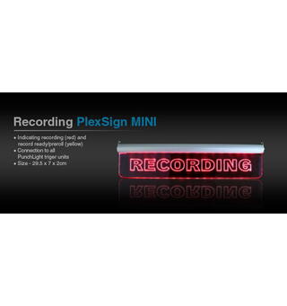 Punchlight Recording PlexSign Mini LED "RECORDING"