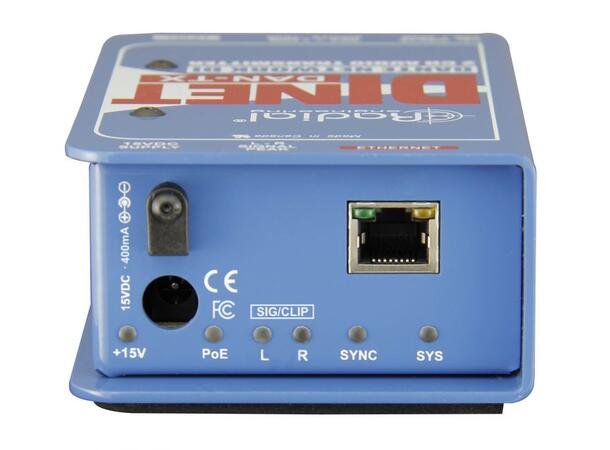 Radial DiNet Dan-TX2 2-channel Dante transmitter 