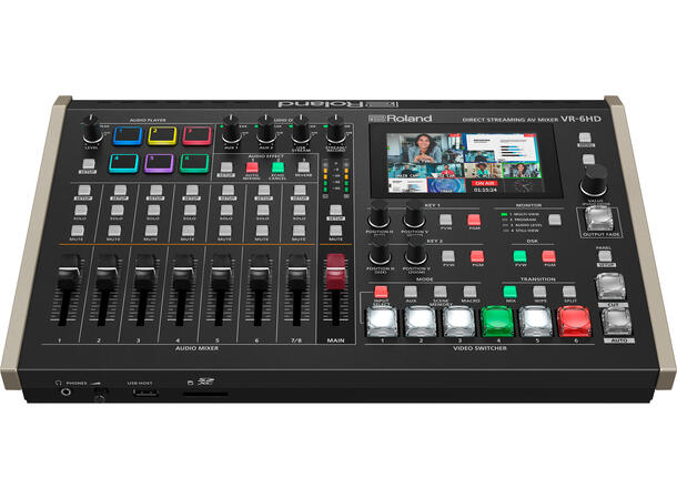 Roland VR-6HD 6 Ch. HD-HDMI AV Mixer med USB3 streaming output 