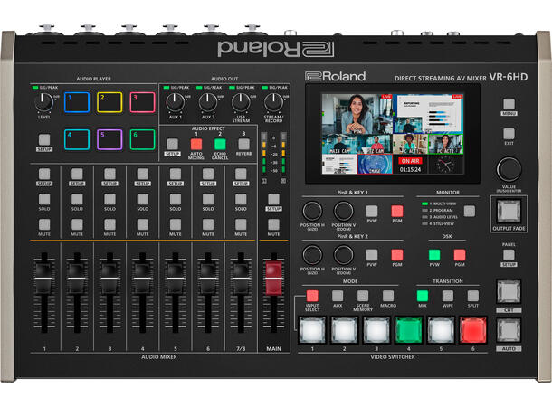 Roland VR-6HD 6 Ch. HD-HDMI AV Mixer med USB3 streaming output 