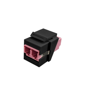 SCP Duplex LC to LC Keystone Snap-in MM OM3/OM4 50/125 Sort