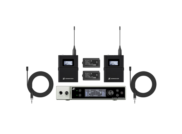 Sennheiser EW-DX MKE 2 SET 2x beltpack (R1-9: 520 - 607.8 MHz) 