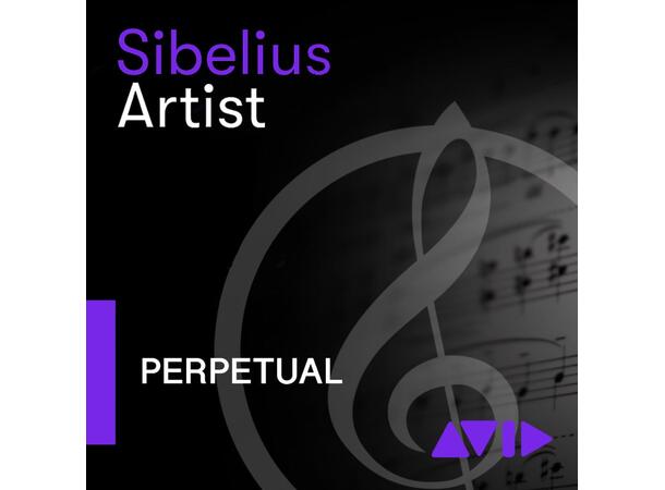 Sibelius Artist Perpetual License 1 year upgrades, cloud sharing & support 
