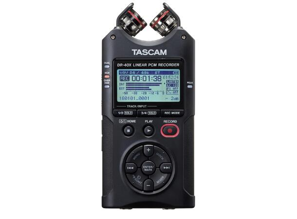 TASCAM DR-40XP Handheld 4-track recorder 32-bit float, dual recording, Stereo+XLR 