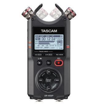 TASCAM DR-40XP Handheld 4-track recorder 32-bit float, dual recording, Stereo+XLR