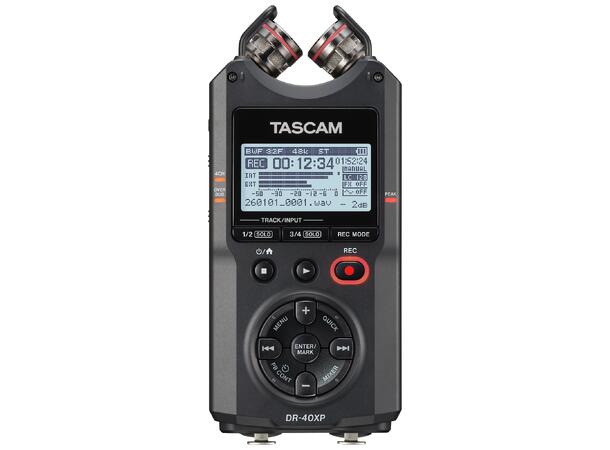 TASCAM DR-40XP Handheld 4-track recorder 32-bit float, dual recording, Stereo+XLR 
