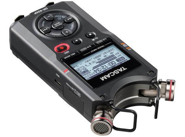 TASCAM DR-40XP Handheld 4-track recorder 32-bit float, dual recording, Stereo+XLR 