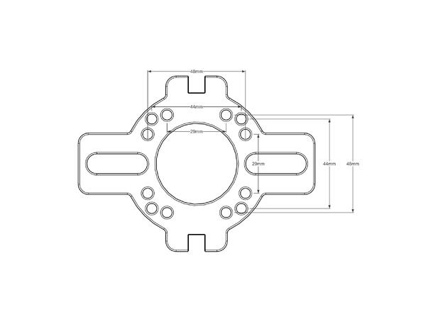 Triad-Orbit SM-SW1 stativ  >45kg Universal feste tak/vegg (uten brakett) 