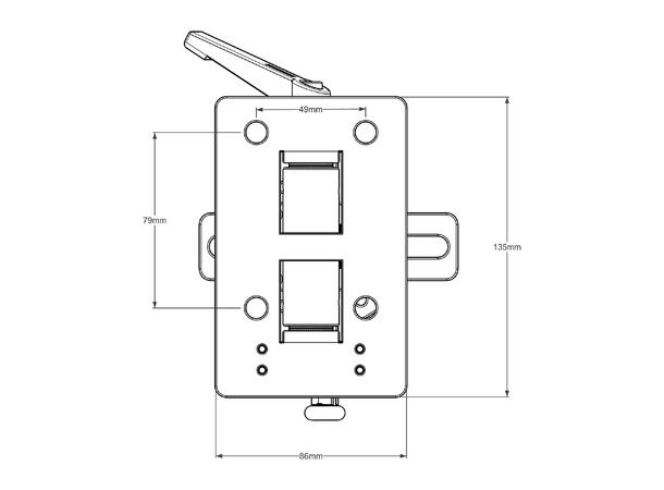 Triad-Orbit SM-SW1 stativ  >45kg Universal feste tak/vegg (uten brakett) 