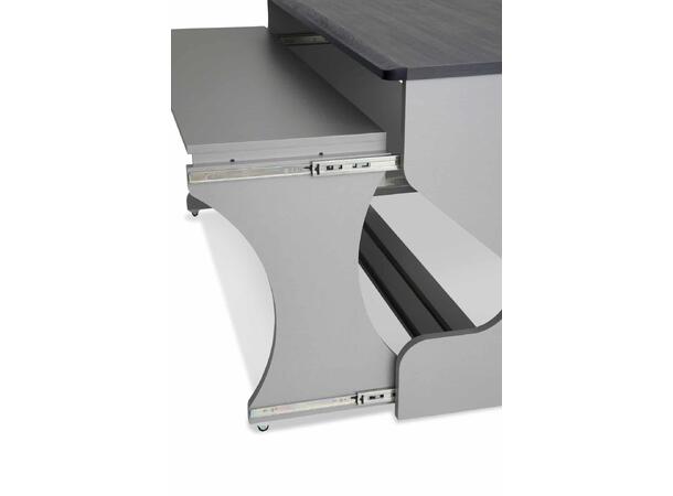 Zaor Miza M Grey Wenge Zaor Medium Flex level desk