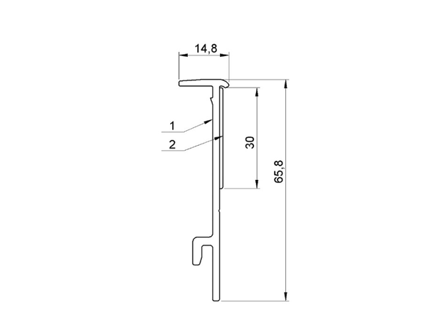 ALustage Skirting Profile 0,975m SCD-59 skirting profile 0,975m 