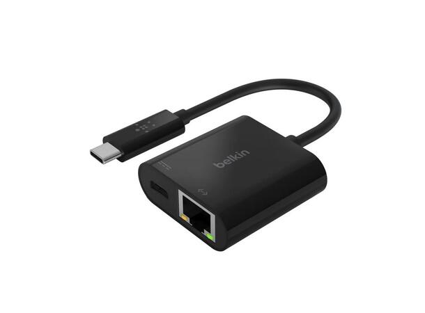 Belkin USB-C til Ethernet adapter USB-C til Ethernet adapter med lading