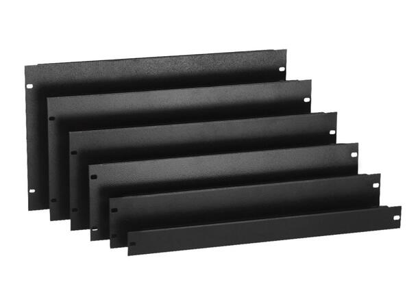 Caymon Blindpanel, 2 Unit 19" blindpanel, Sort 