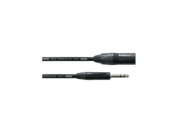 Cordial XLR M-st.jack PEAK SELECT XLR han/Jack han 6,3mm Neutrik 