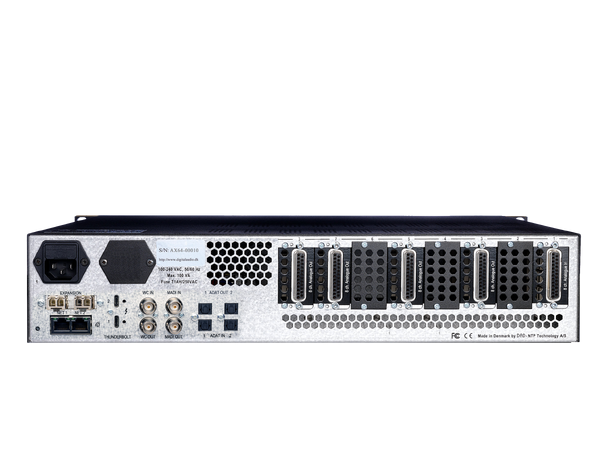DAD AX64 Base unit Lydinterface 2xPSU 2x TB3,16 ADAT, 64 MADI, 256 DANTE, ASIO 