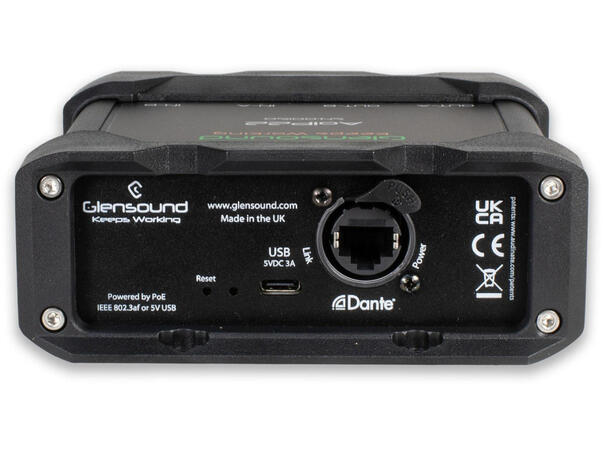 Glensound AoIP-22 MkII Two Channel ADDA Bi-Directional Audio Interface DANTE 