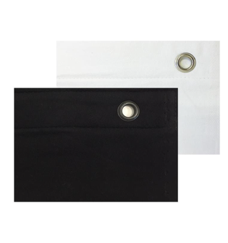 KAGU Proffmolton ferdigsydd, 3x3m Sort, 300g/m2, maljer i bredden (3m)