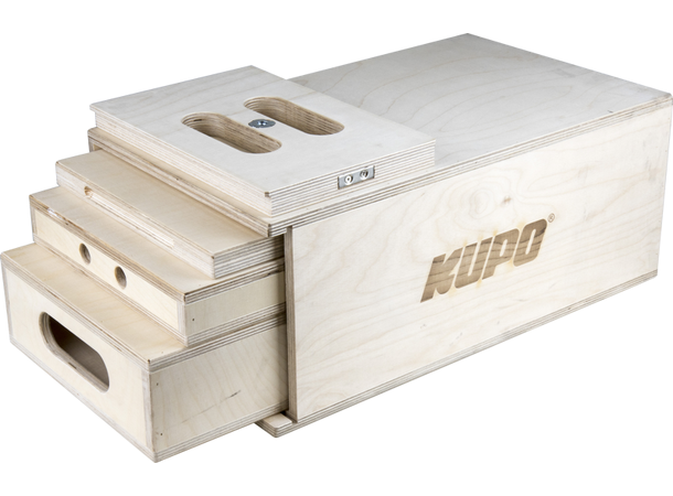 KUPO KAB-41K 4-1 Nesting Apple Box Set Pancake, Quarter, Half&Full Apple Box