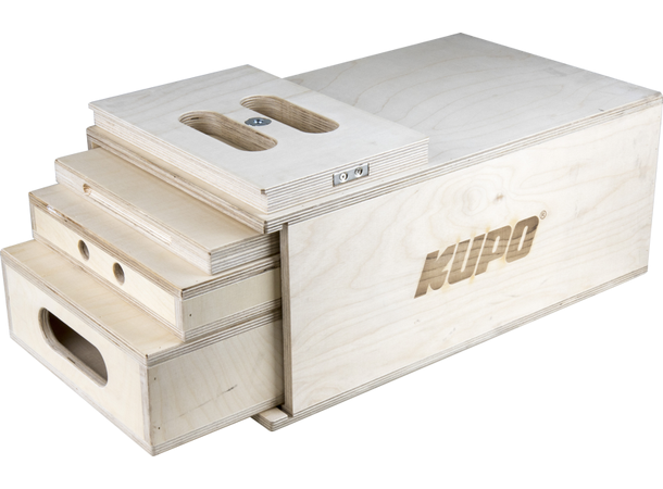KUPO KAB-41K 4-1 Nesting Apple Box Set Pancake, Quarter, Half&Full Apple Box 