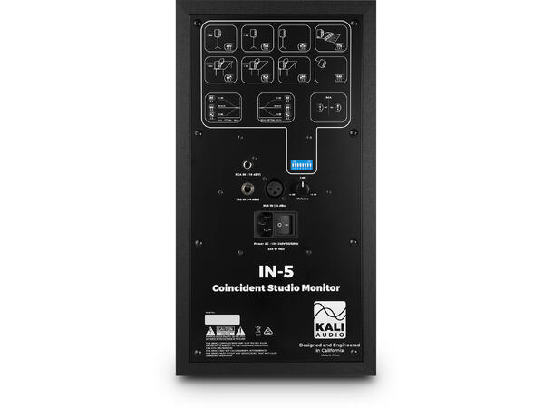Kali Audio IN-5 Black 3-veis Co-Axial 5",4",1" 160W (80+40+40) 