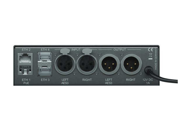 QBit QARION Pro Konverter Analog og AES/EBU mot Ravenna/AES67 
